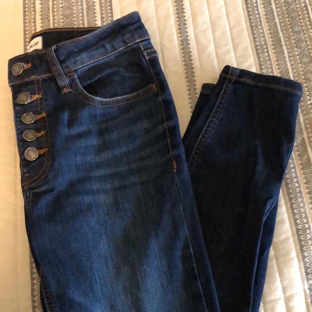 5 Button Fly Skinny Jeans